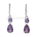 Amethyst Gemstone 925 Sterling Silver Earring